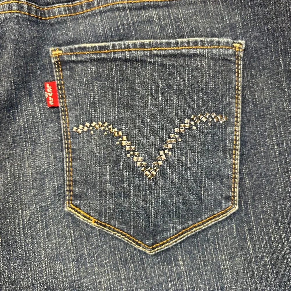 Levi Strauss & Co Studded Jeans‎ Mens 34x36 Blue Excellent Straight Leg Denim